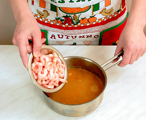 Суп-пюре с креветками