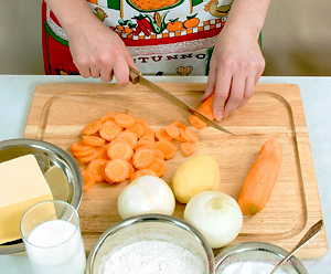 Картофельно-морковный суп-пюре